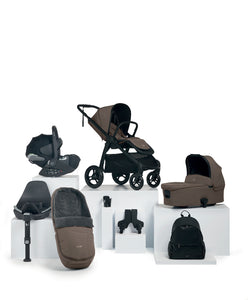 Ocarro Pushchair Complete Bundle with Cybex Cloud T Car Seat & Base (8 Pieces) - Cafe